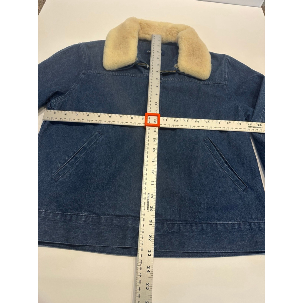 My Weekend Clothes denim jacket women’s size‎ s removable lamb shearing collar - Picture 9 of 10